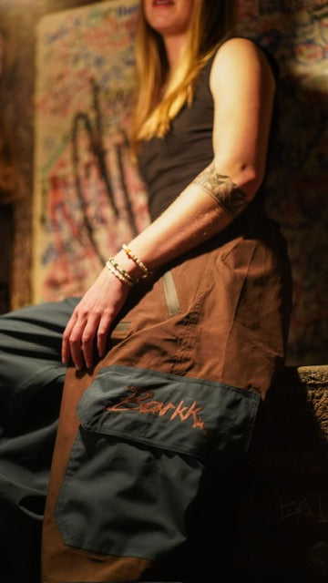 CWPO PANTS - BILLIARD (green/blue & brown)