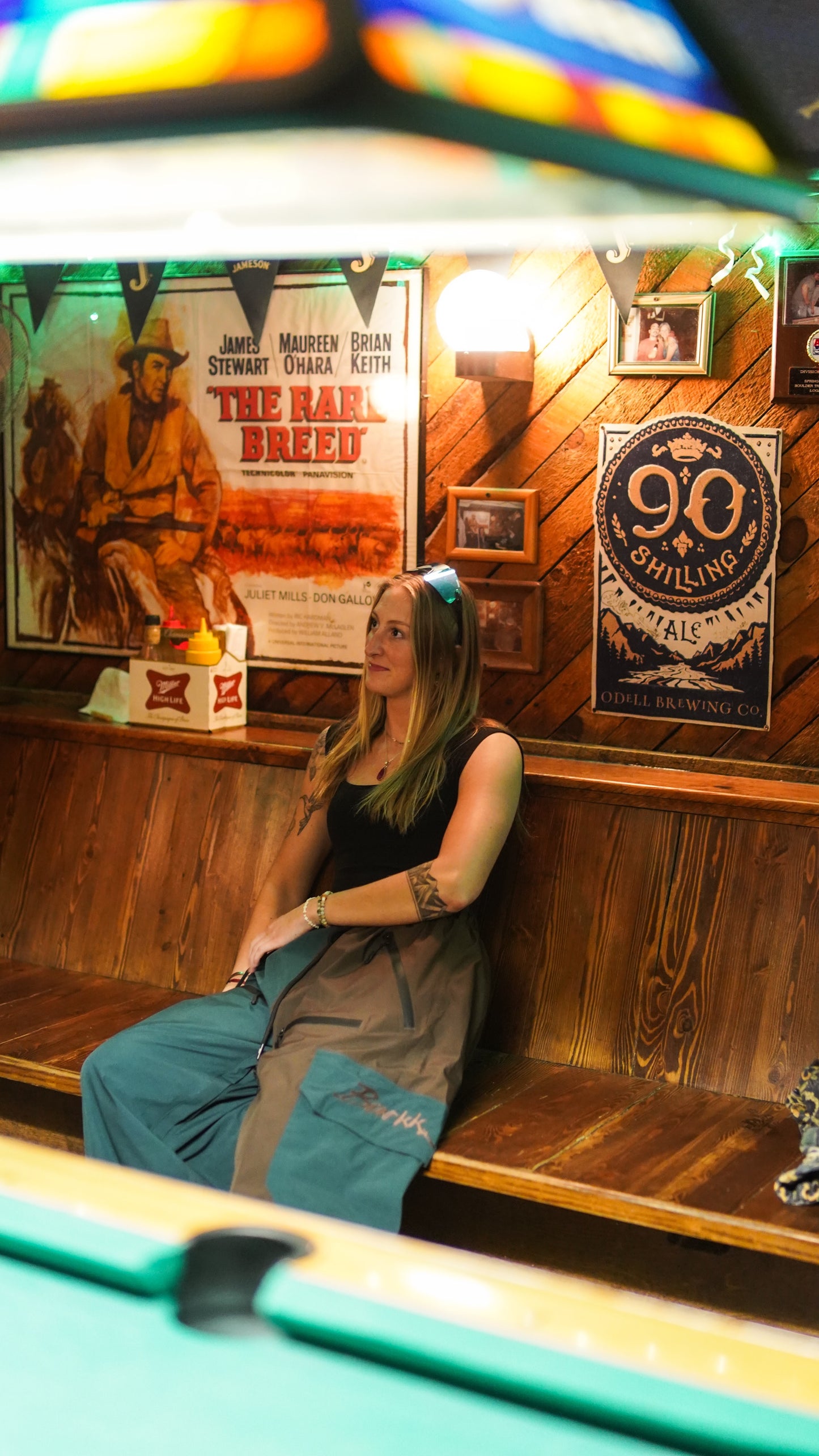 CWPO PANTS - BILLIARD (green/blue & brown)
