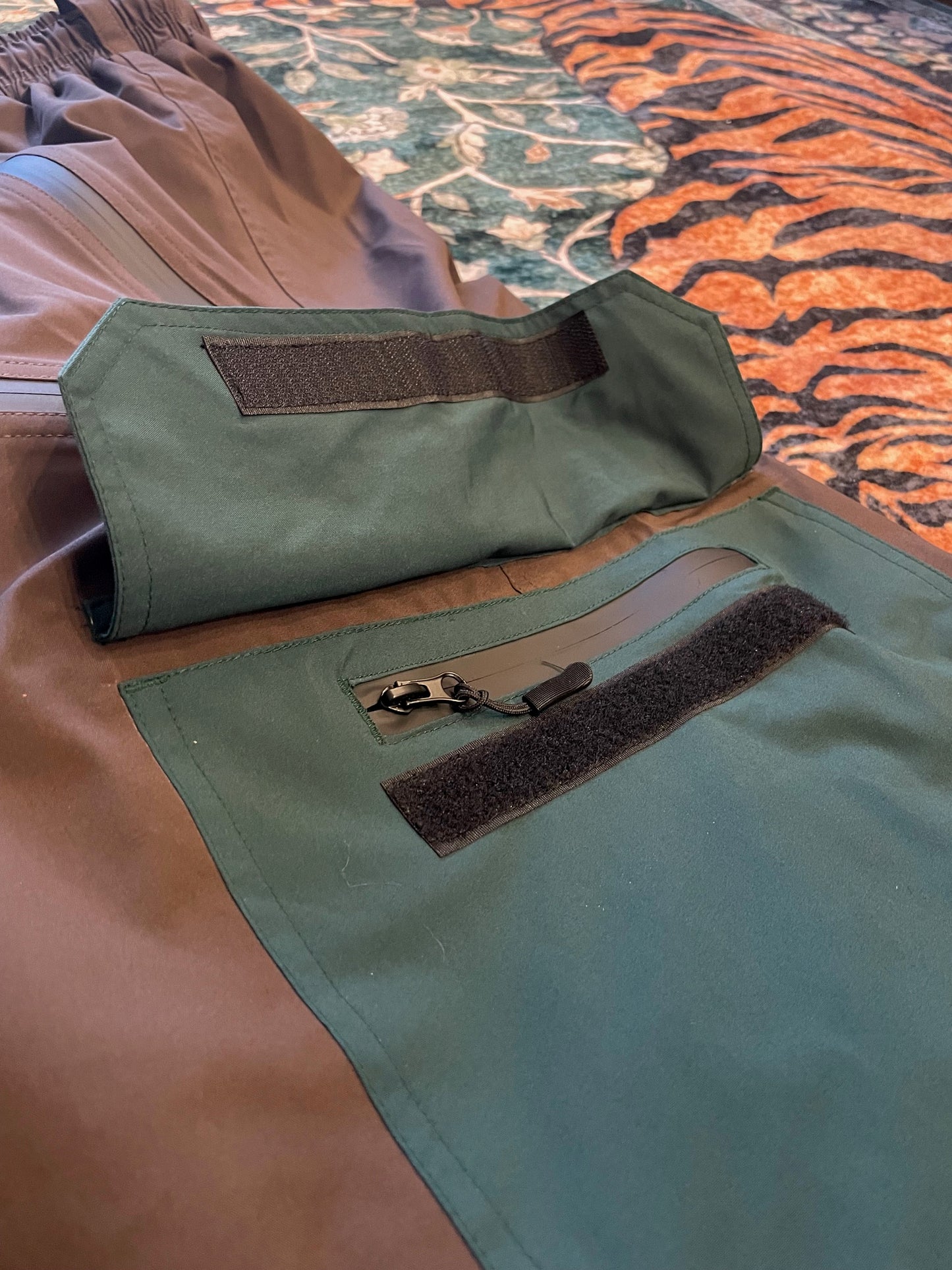 CWPO PANTS - BILLIARD (green/blue & brown)