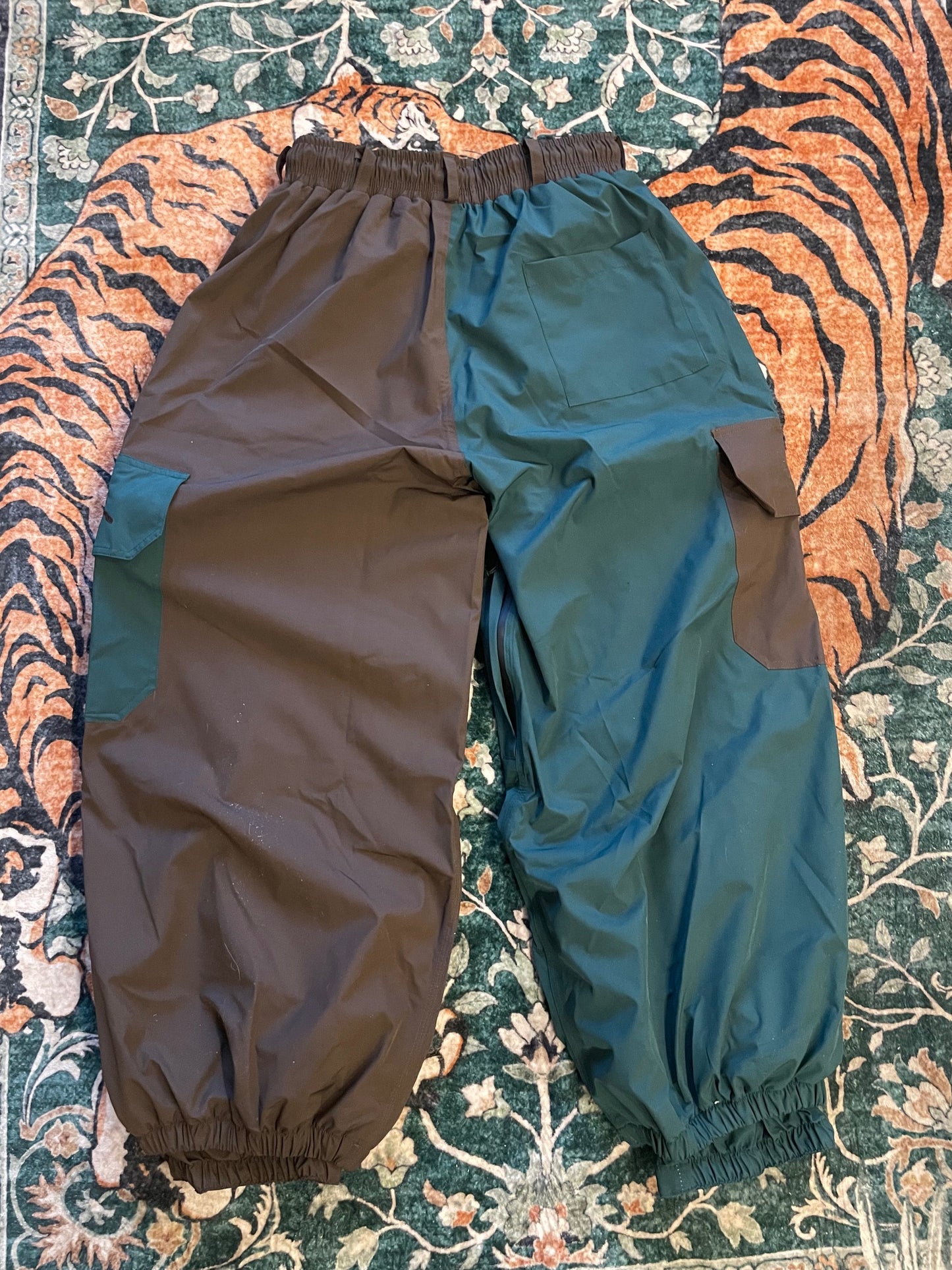 CWPO PANTS - BILLIARD (green/blue & brown)