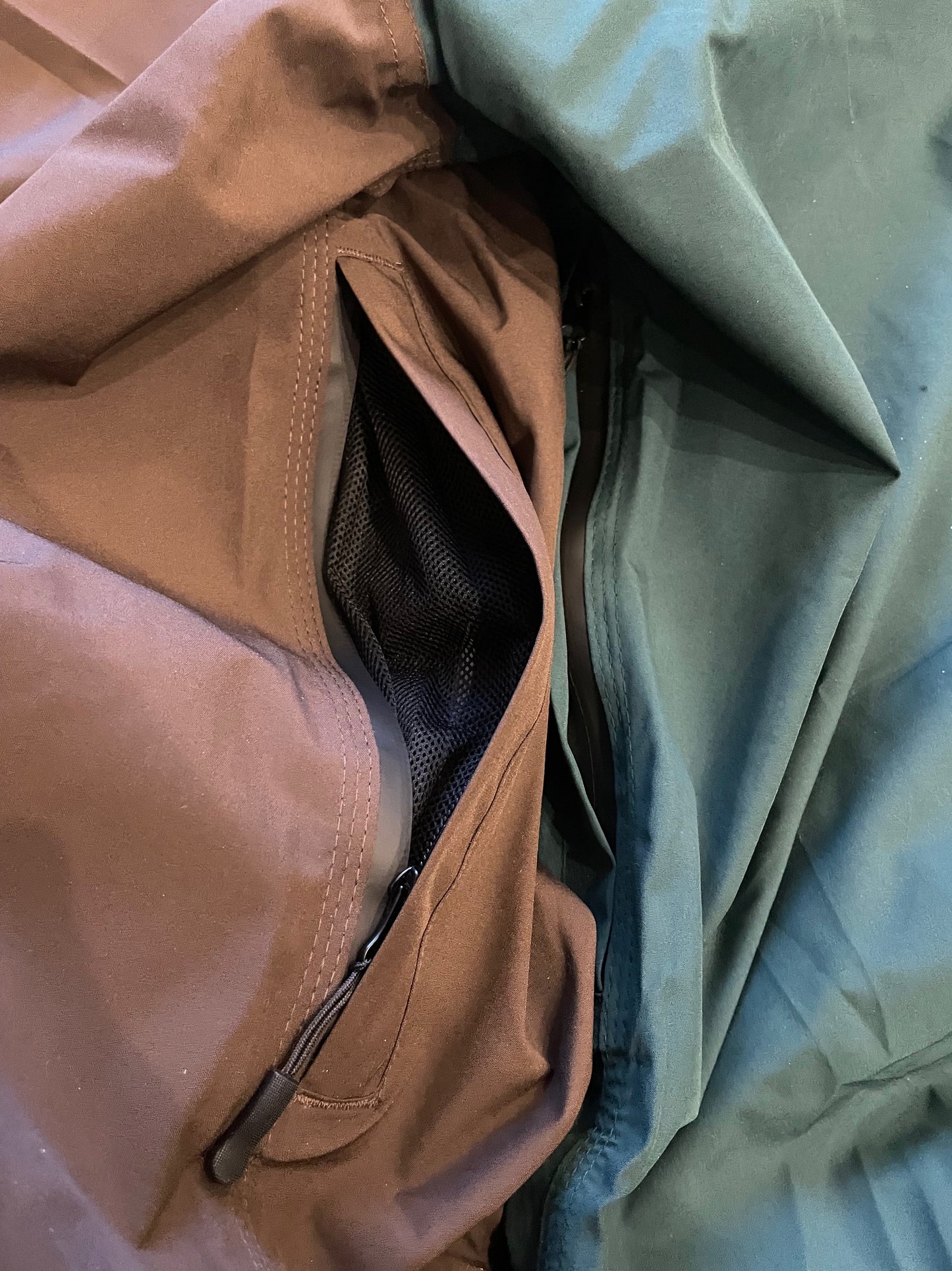 CWPO PANTS - BILLIARD (green/blue & brown)