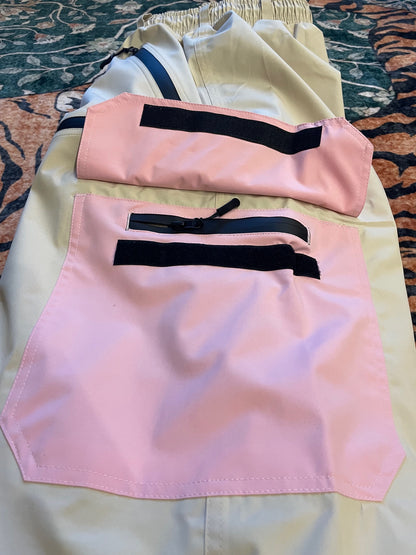 CWPO PANTS - CHEESECAKE (pink & crème)